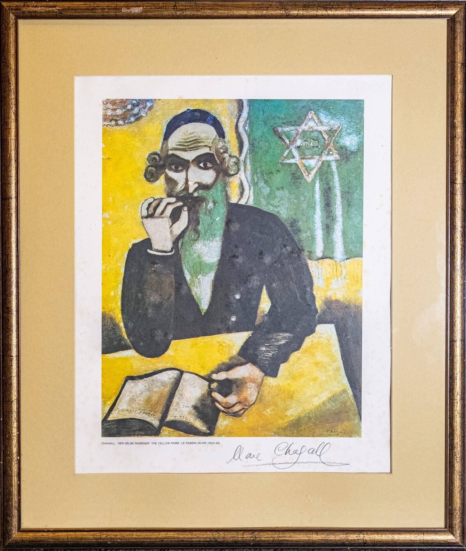 The Yellow Rabbi by Marc Chagall A painting of The Yellow Rabbi by Marc Chagall