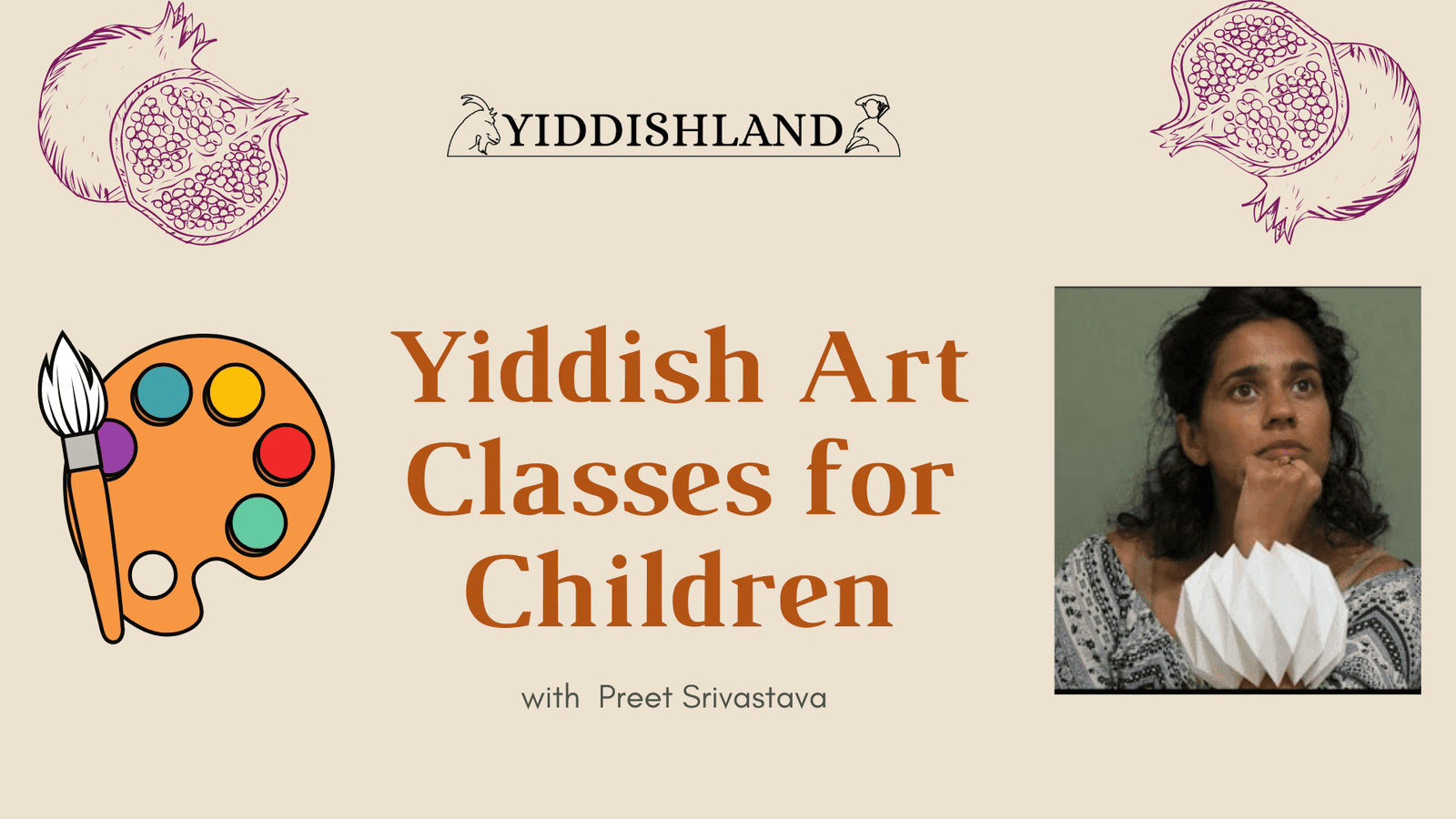 Art-classes Yiddish Art Classes for Children with Preet Srivastava banner