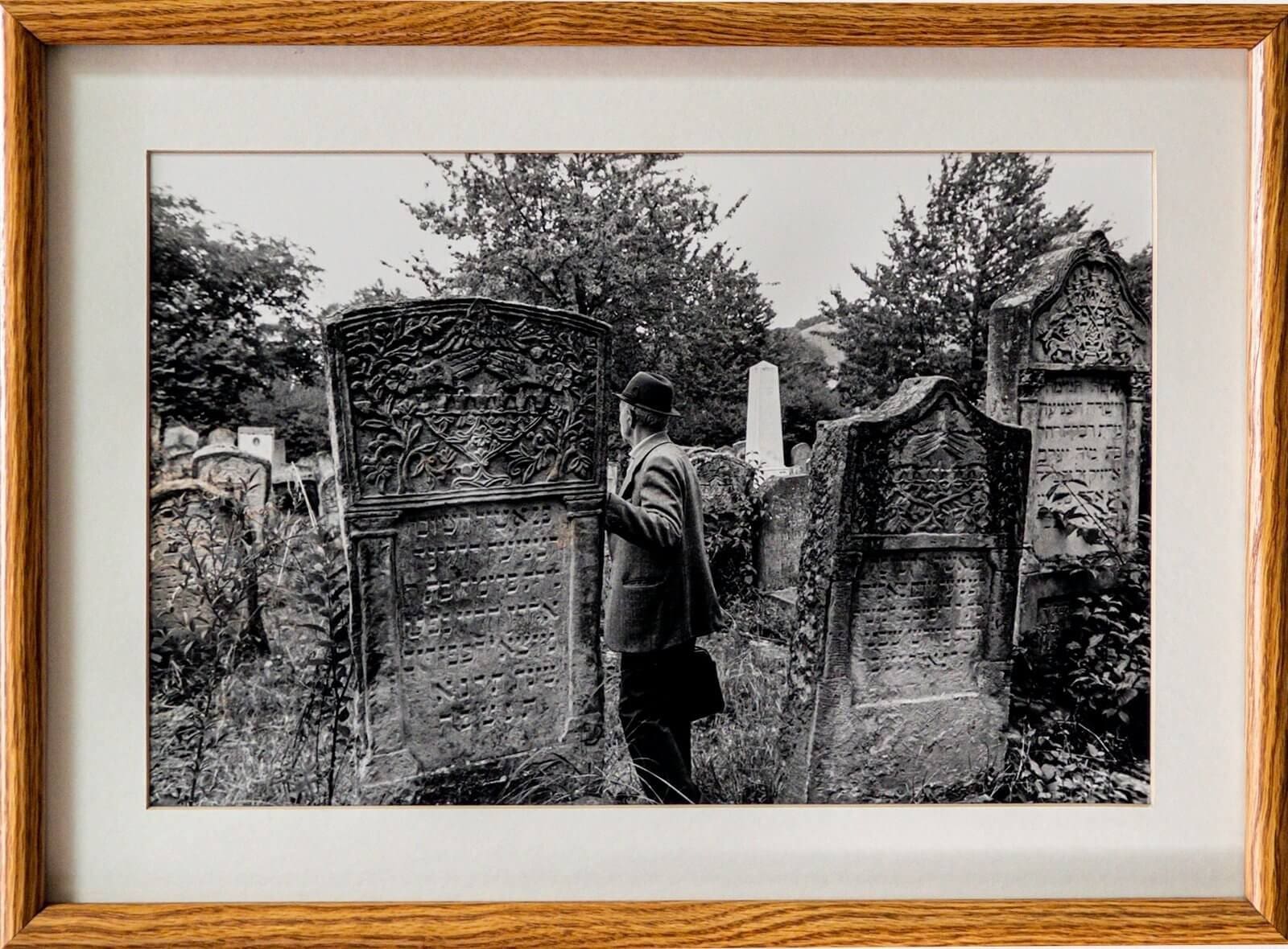 Man Visiting Cemetery by Yale Strom Man Visiting Cemetery by Yale Strom