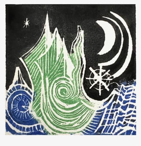 Reverie by Miriam Libhaber Reverie by Miriam Libhaber is a painting depicting night sailing.