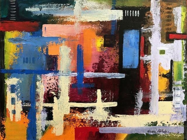 They Hide by Miriam Libhaber Miriam Libhaber Painting - They Hide