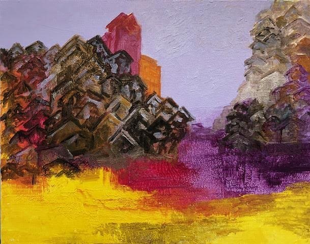 Homestead by Miriam Libhaber Miriam Libhaber Painting - Homestead